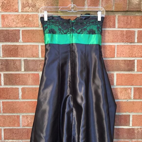 Jessica McClintock for Gunne Sax Strapless Gown sz 5 - Picture 7 of 16